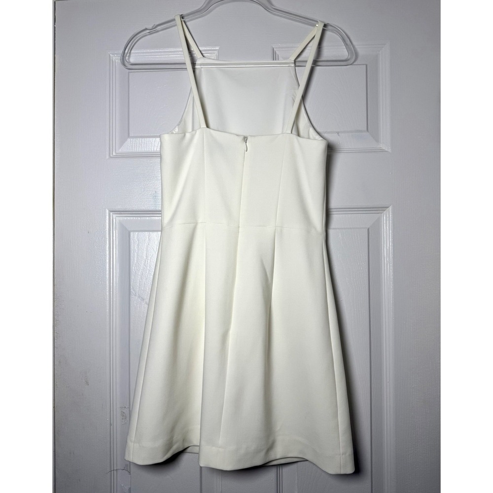 French Connection Ivory Sheath Mini Dress Cocktail Wedding Guest Size 2 - Picture 4 of 6